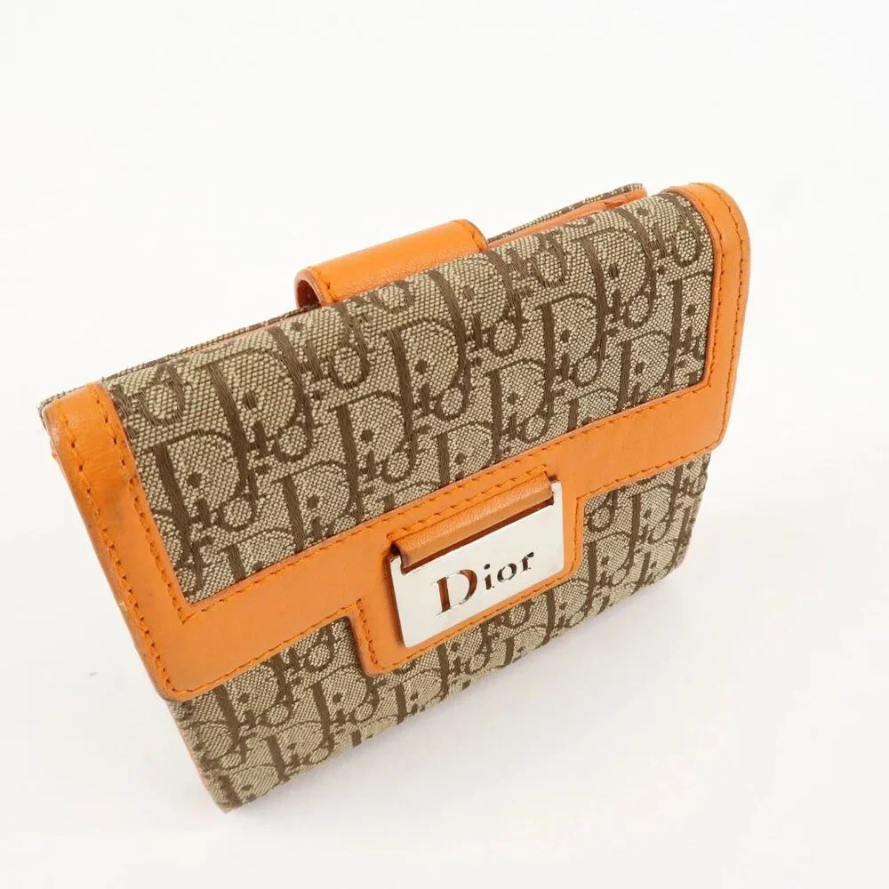 ❤️Authentic Christian Dior Street Chic Trotter Canvas Leather W Hook❤️